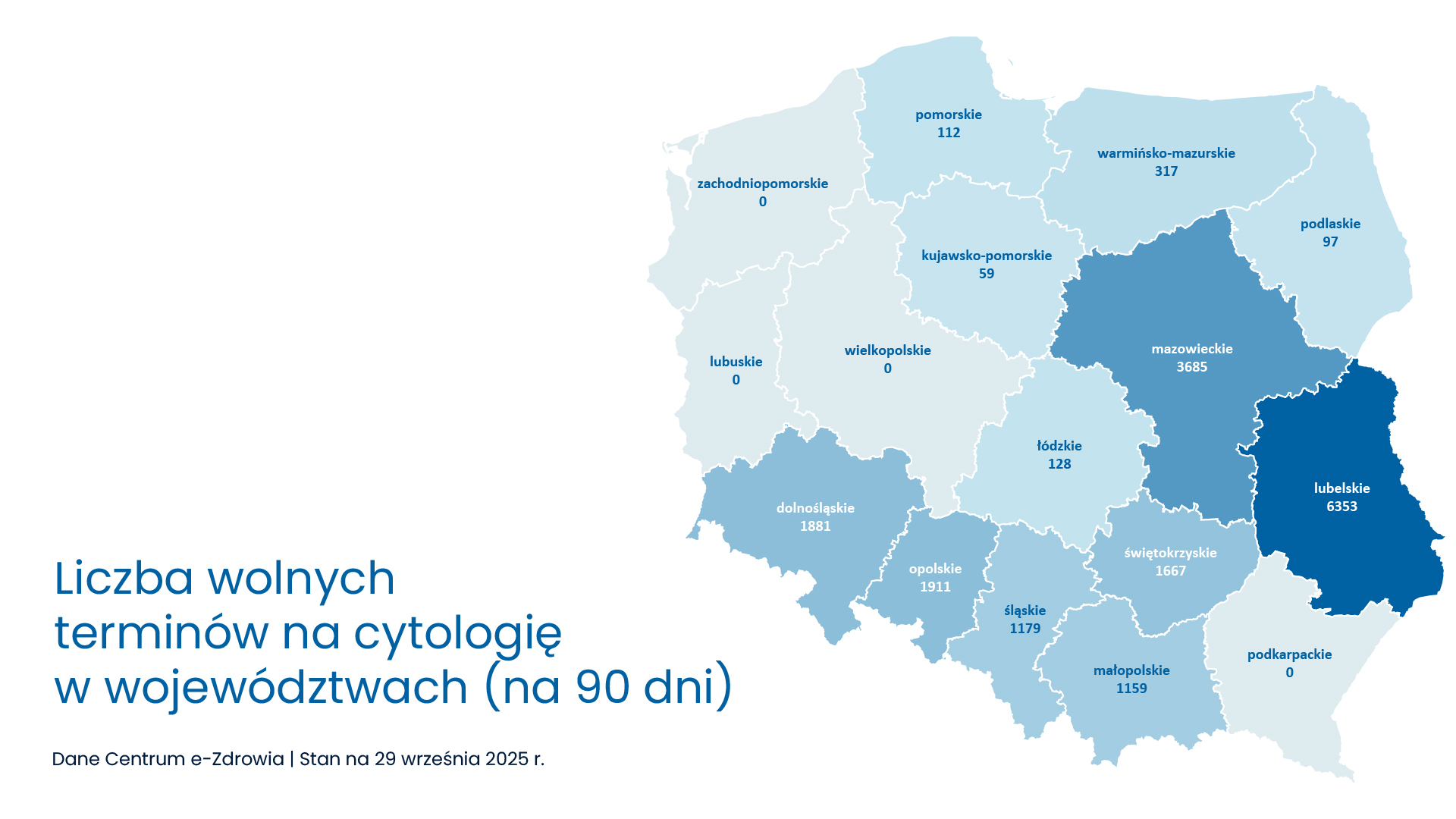 mapa wolnych terminów na cytologię