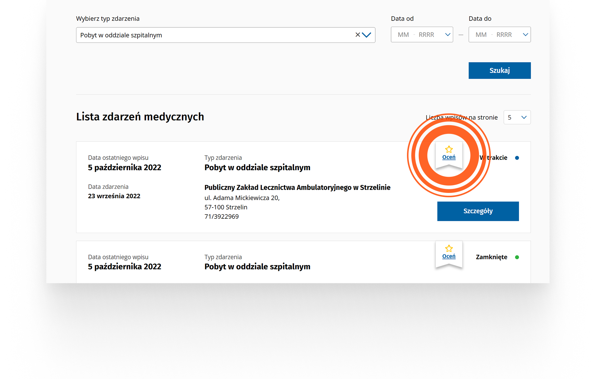 screen wejścia w ankietę 1