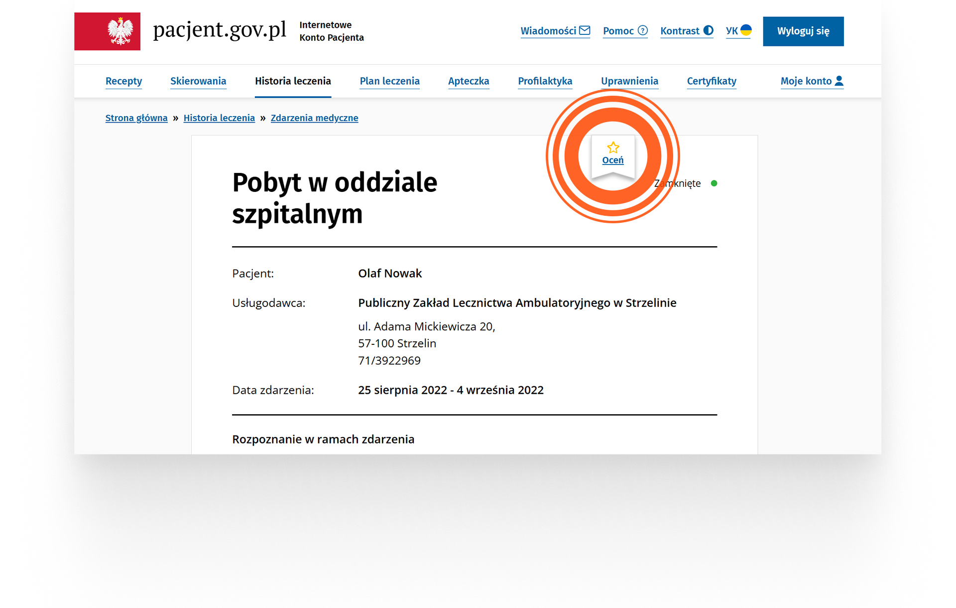 screen wejścia w ankietę 2
