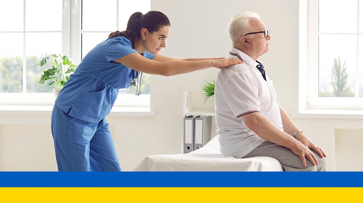 rehabilitantka ze starszym panem ukr