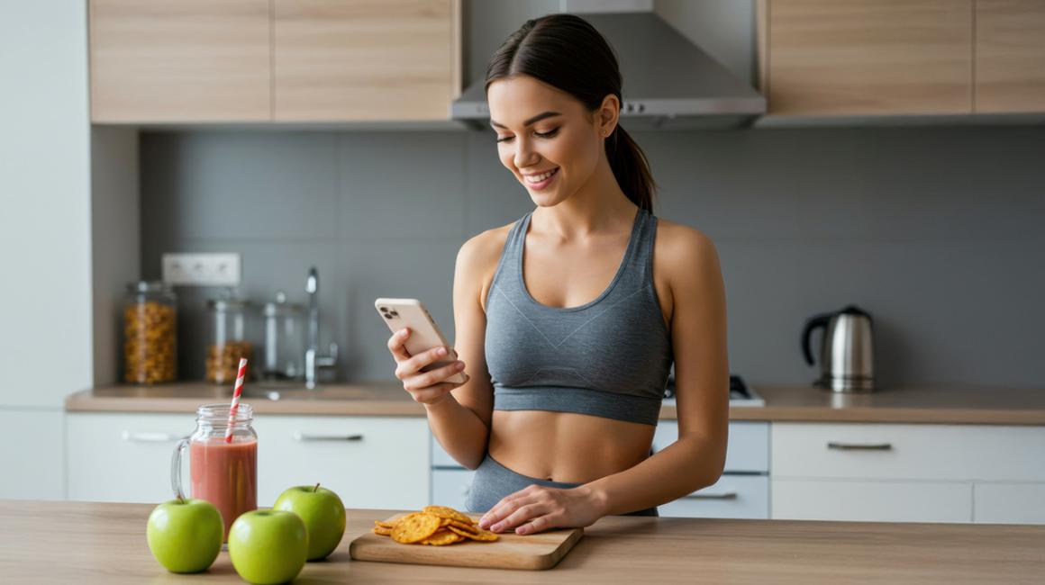 młoda kobieta w kuchni