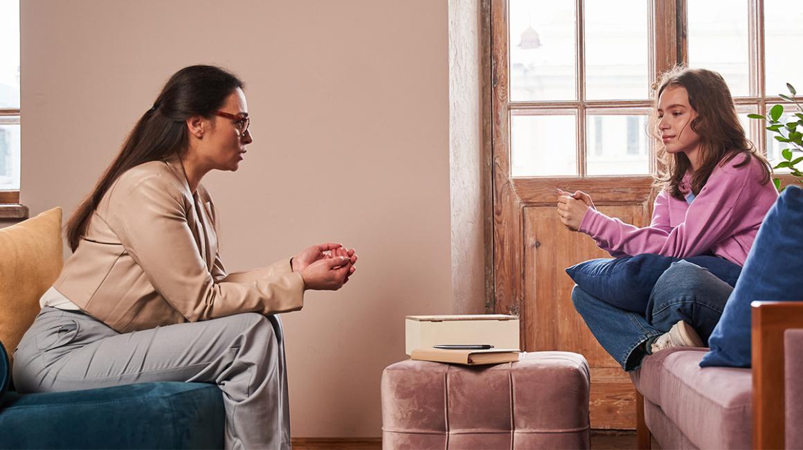 Dziewczyna u psychologa