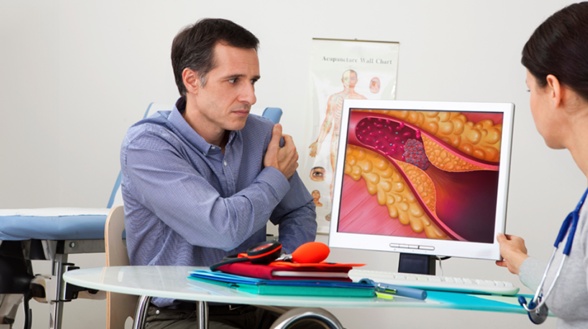 Mężczyzna u lekarki