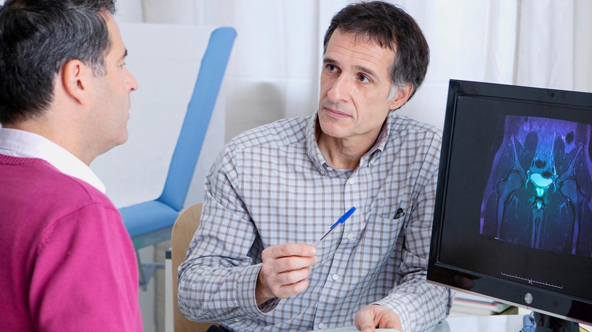 Mężczyzna u lekarza