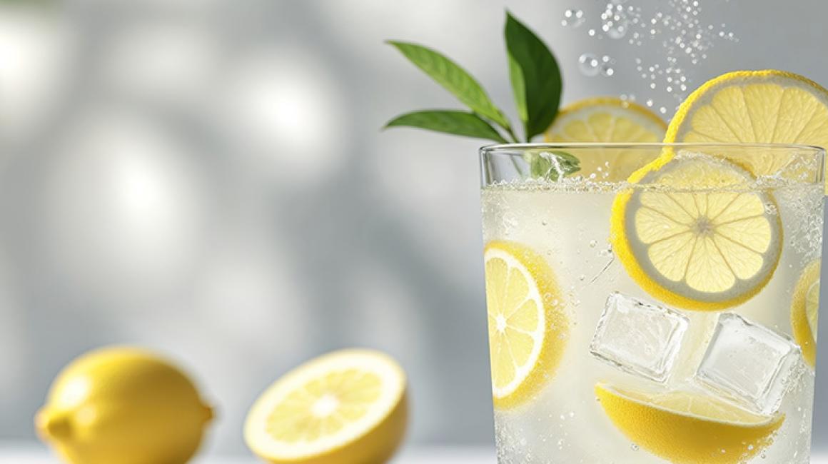szklanka wody z cytryną