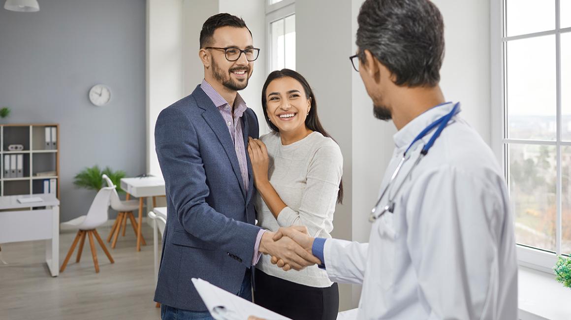 młoda para u lekarza