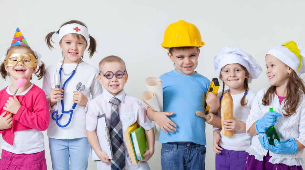 dzieci przebrane za dorosłych różne zawody