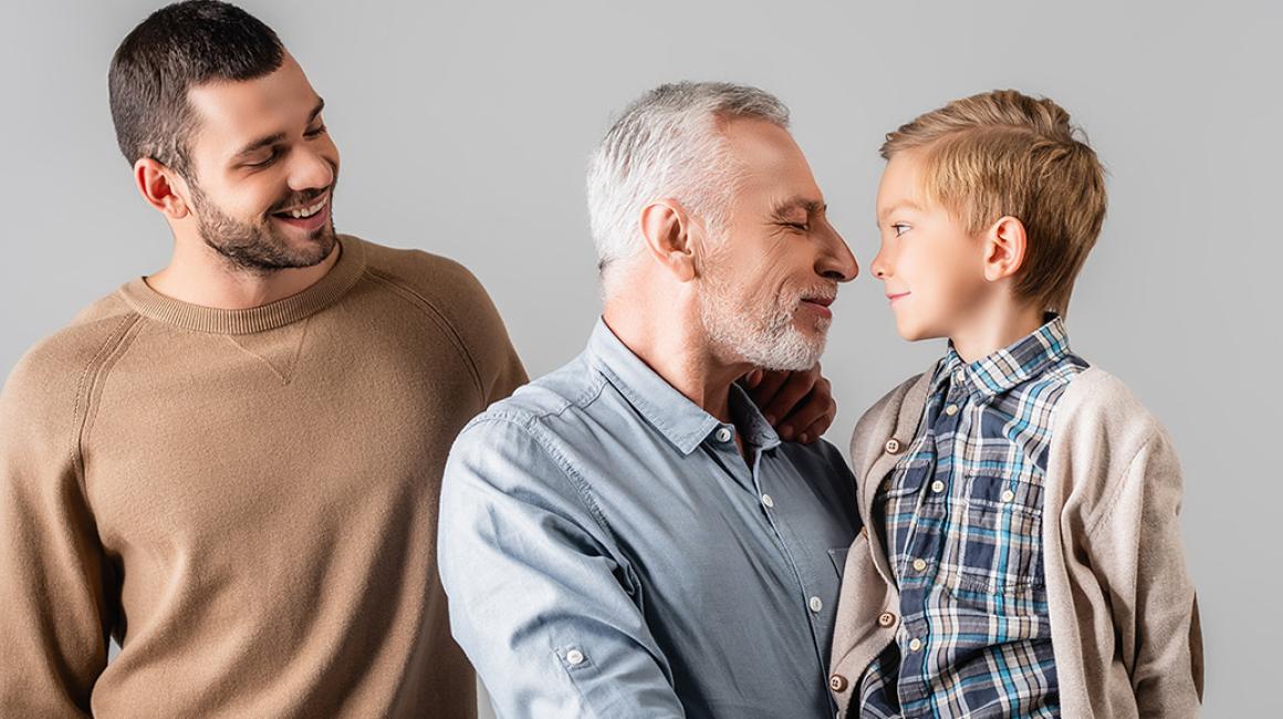 Dziadek, tata i syn