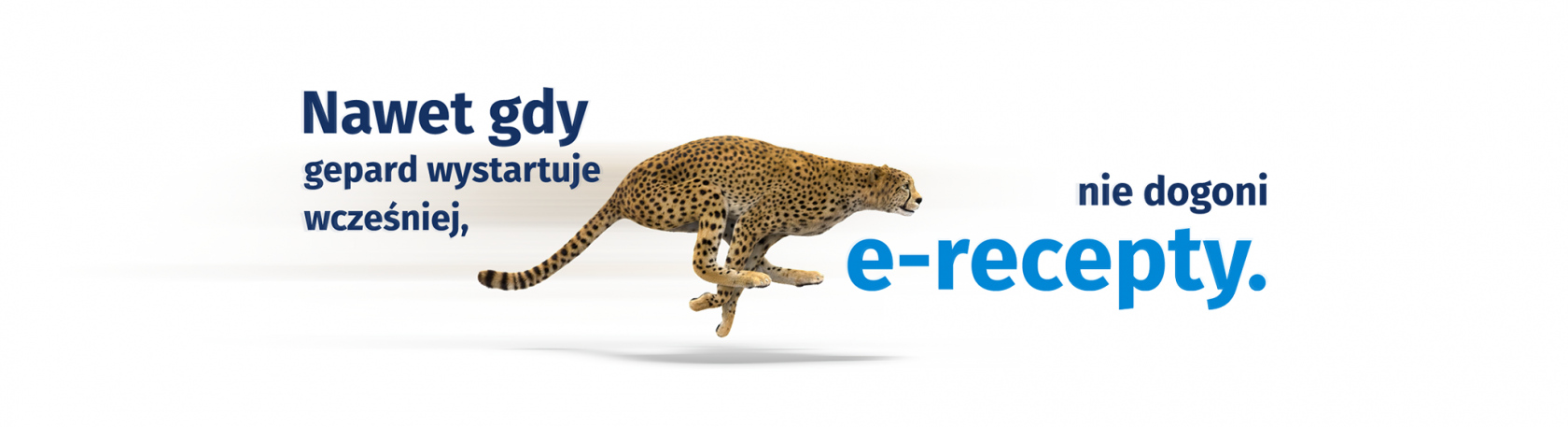 Nawet gdy gepard wystartuje wcześniej, nie dogoni e-recepty
