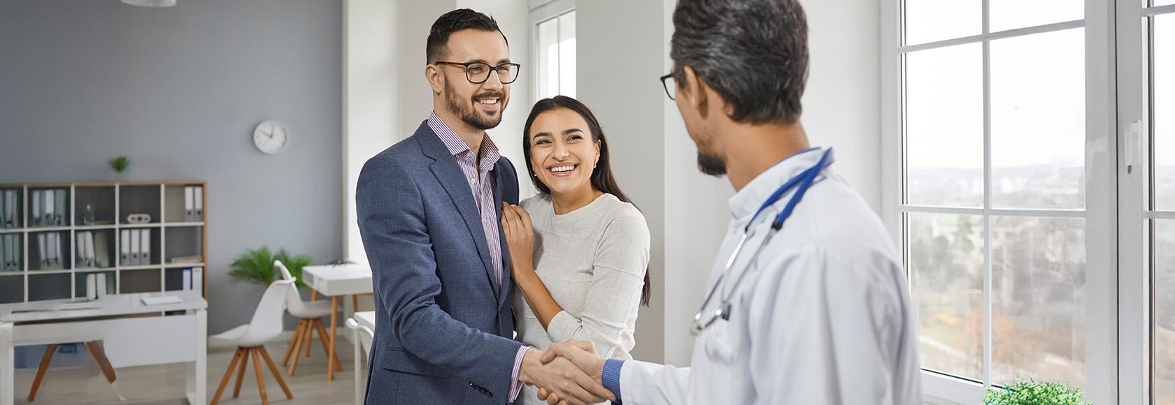 młoda para u lekarza