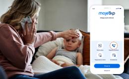 Matka przy chorym dziecku, dzwoni