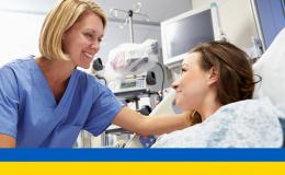 Chora Ukrainka w szpitalu