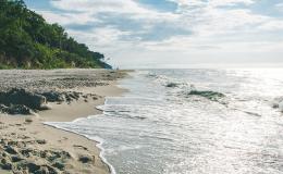 brzeg morza w letni dzień