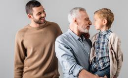 dziedek, tata i syn