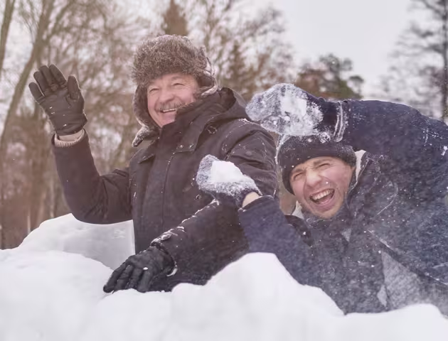 Zabawa w śniegu